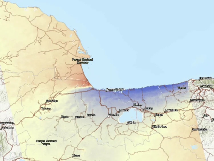 El satélite NISAR de la NASA detectó masivo desplazamiento horizontal tras el terremoto en el norte de Venezuela