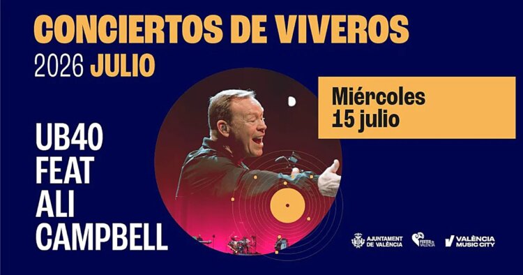 Cancelan el concierto de UB40 en Valencia ante la alerta roja por calor
